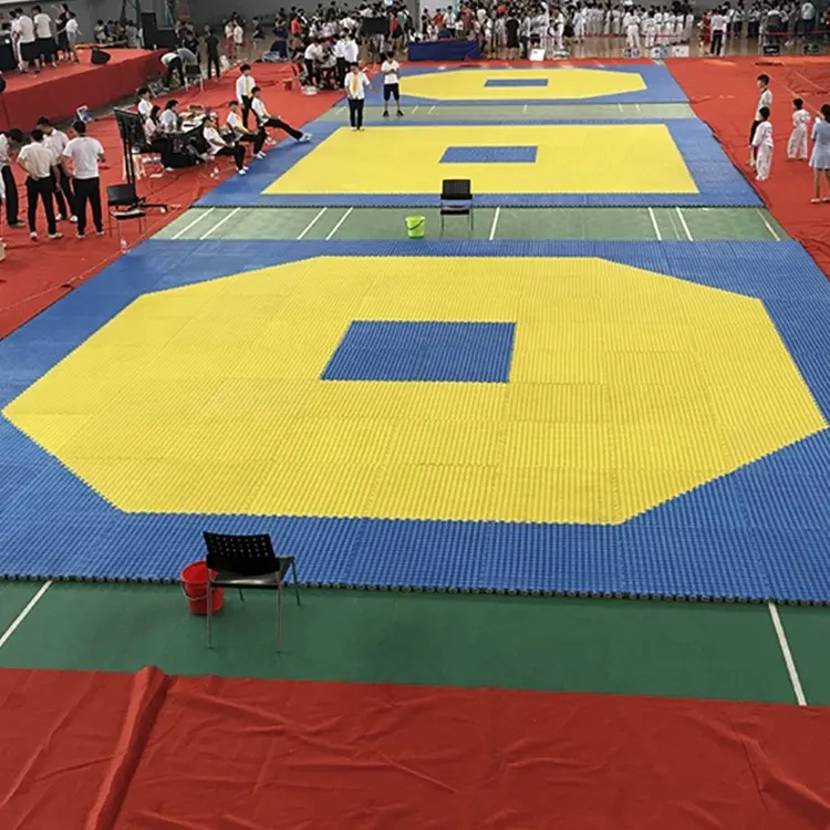High quality multicolor eco eva foam anti-slip waterproof martial art floor mattress taekwondo karate judo bjj tatami puzzle mat