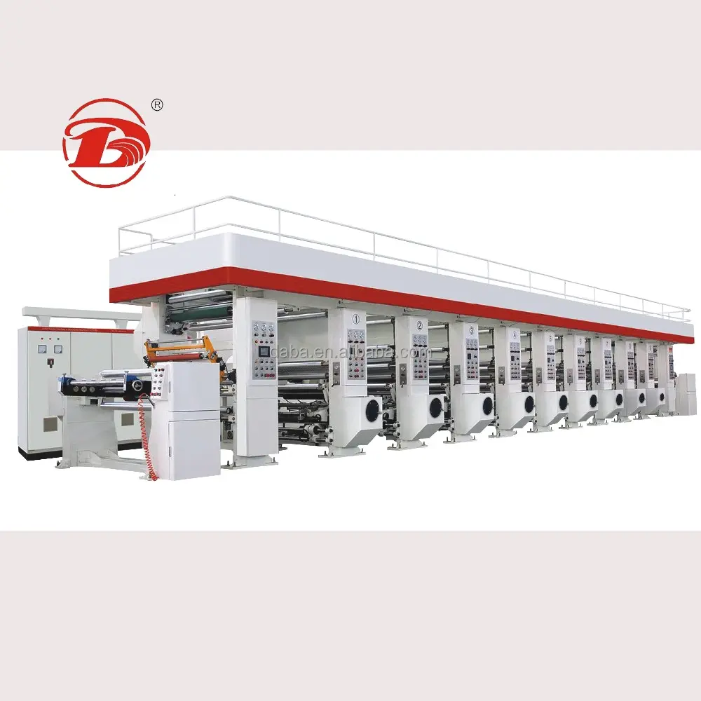 10 color rotogravure printing machine