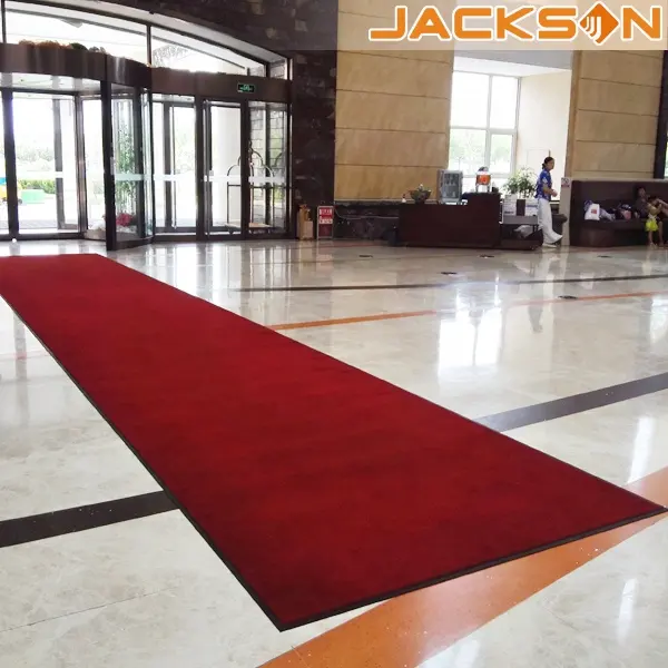 Красивый напольный коврик на заказ с красным ковриком для отеля, офиса, дома