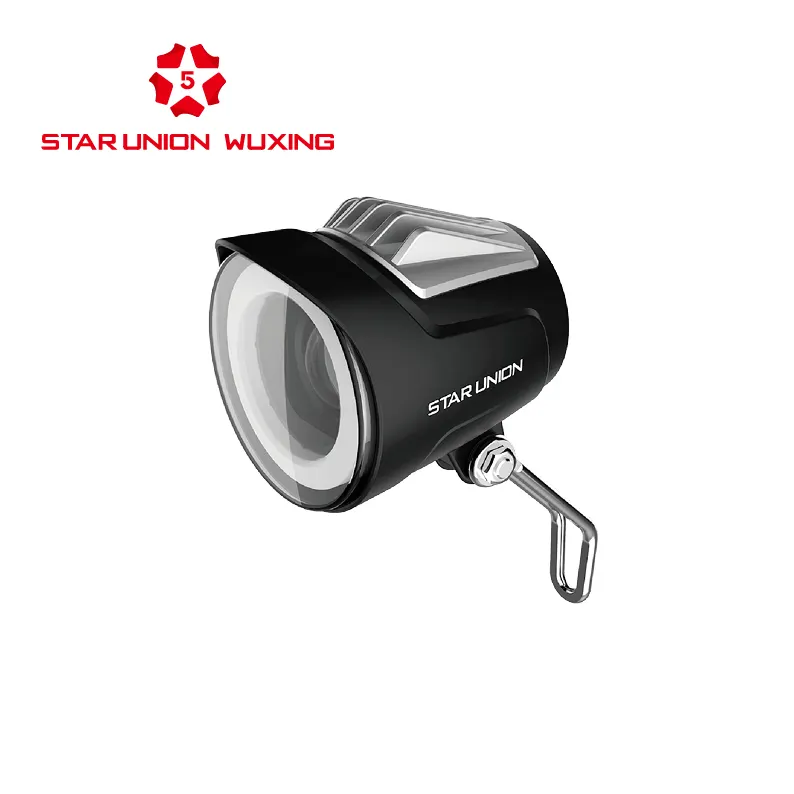 Wuxing Ebike Headlight Factory Sales Directly Can OEM E-mark Certificate E Bike Scooter Front Led Lights With Horn