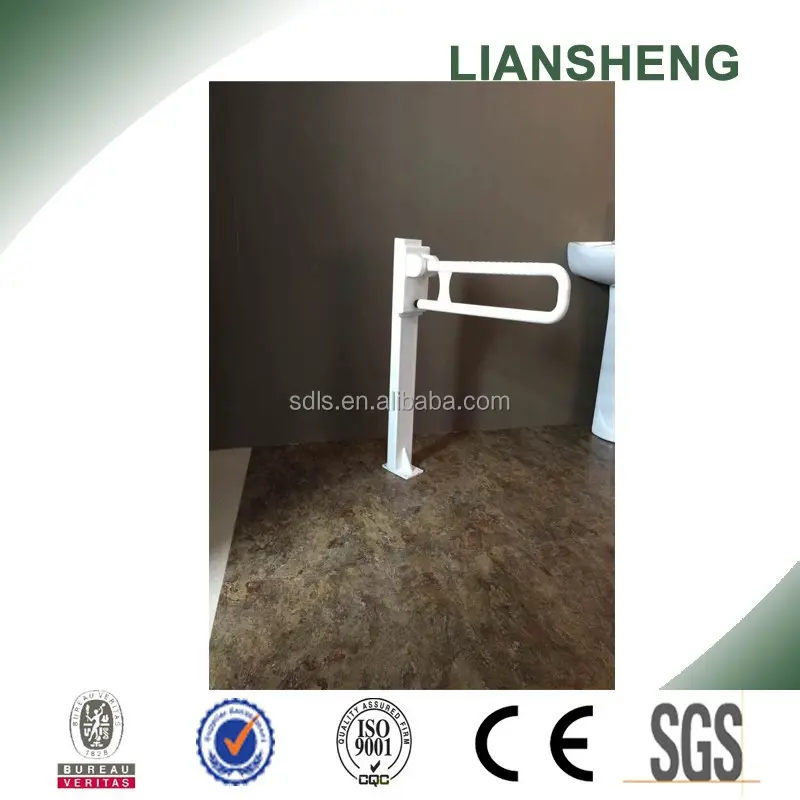 Toilet Folding Grab Bar Floor Mounted