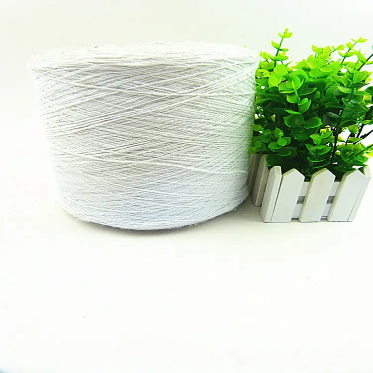 factory supplier white Ne 0.5/2 s mop cotton yarn