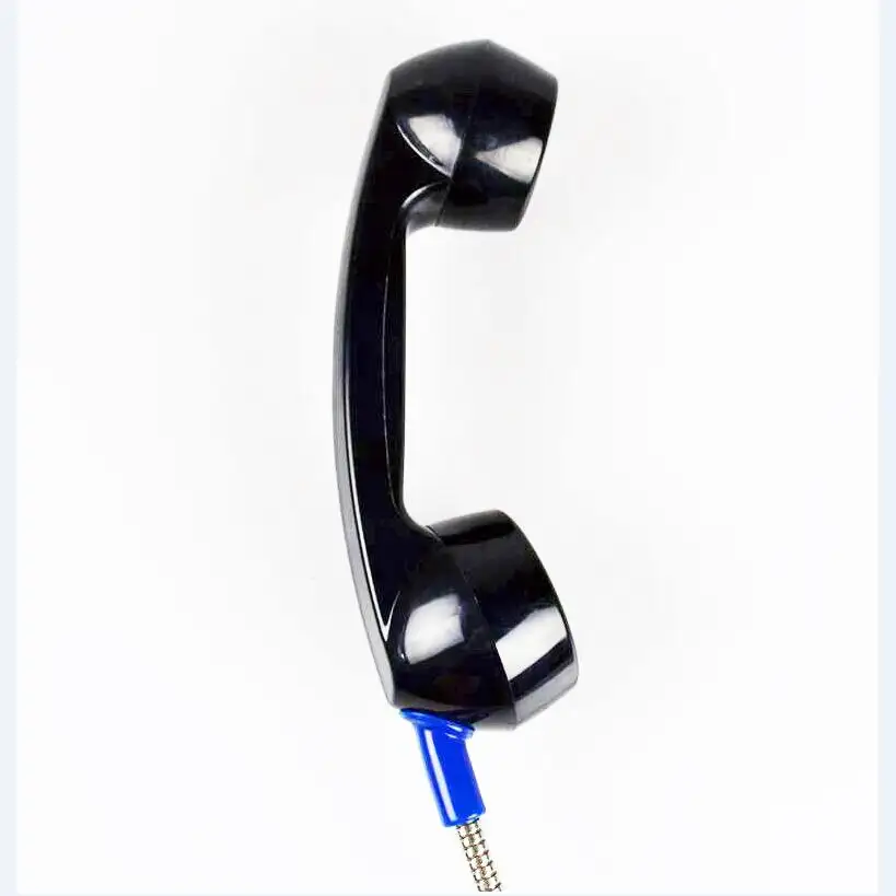 high quality manufacture vandal proof black abs mining telephone handset