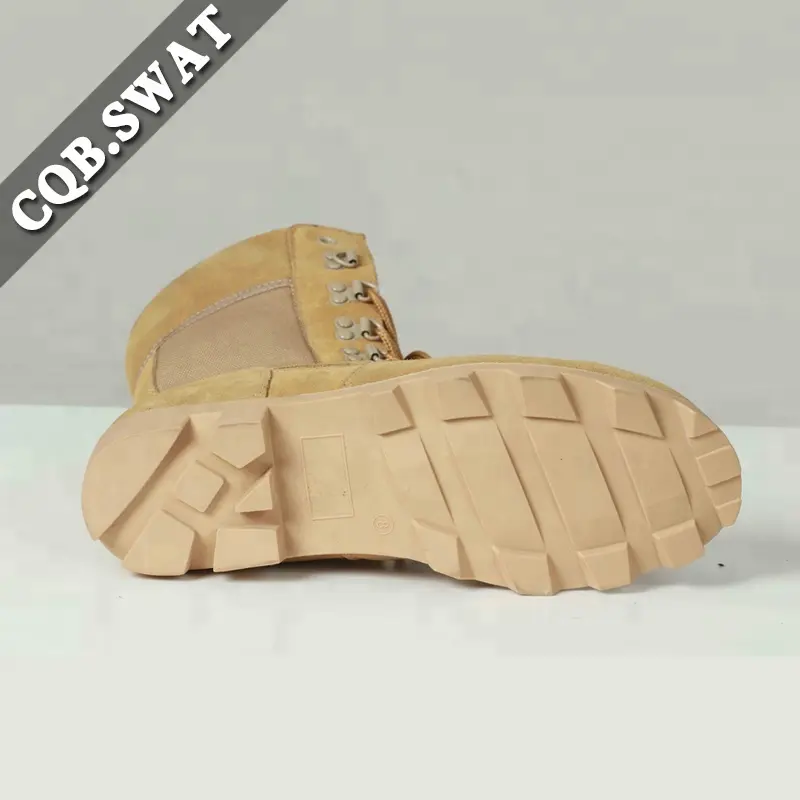 Армейские ботинки из натуральной кожи, материал верха и песочного цвета