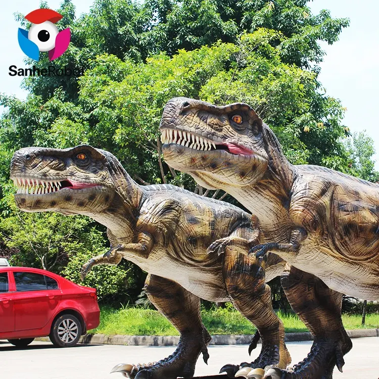Парк развлечений, наружный симулятор аниматронного динозавра