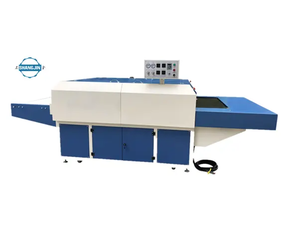 2018 hot sale fusing machine double-roller press/fusing width 600mm /extension conveyor belt HP-600AESL