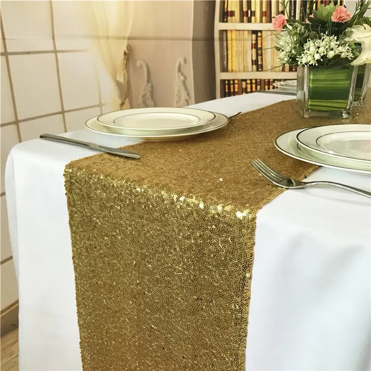 Золотая скатерть с блестками для свадьбы, блестящая Роскошная скатерть для домашнего декора