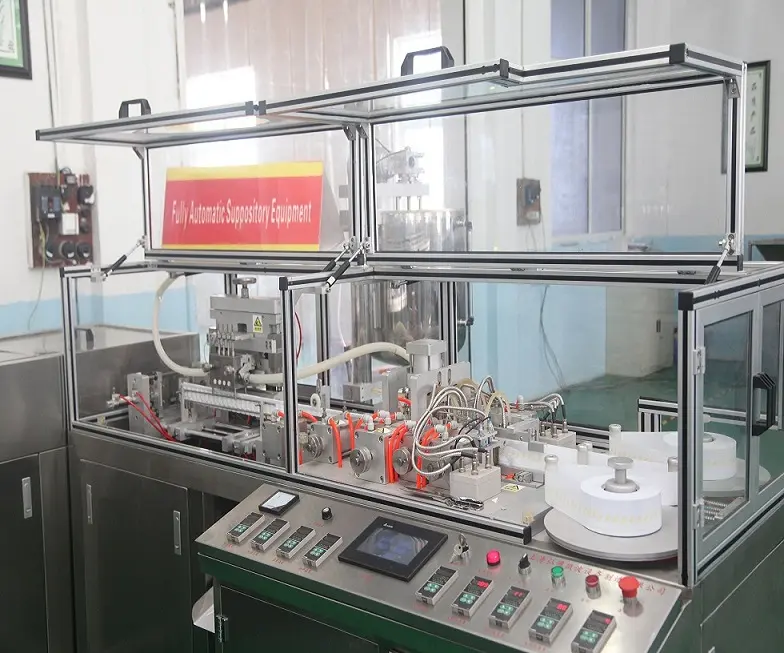 Suppository production line for pharmaceutical industry