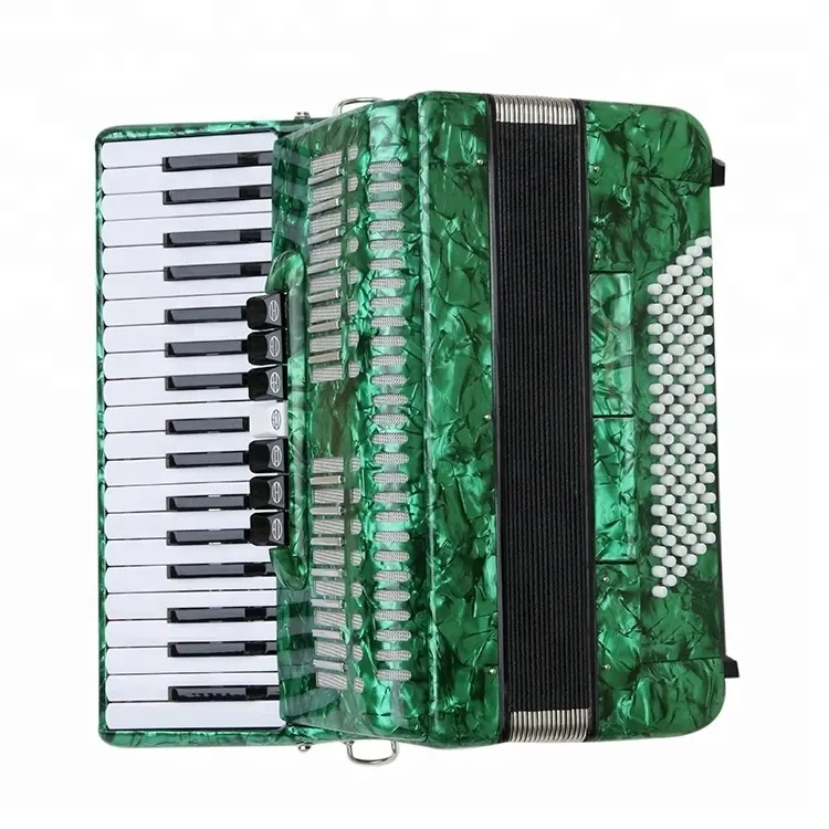 96B 37K Green Color Hot selling Keyboard Instrument Accordion