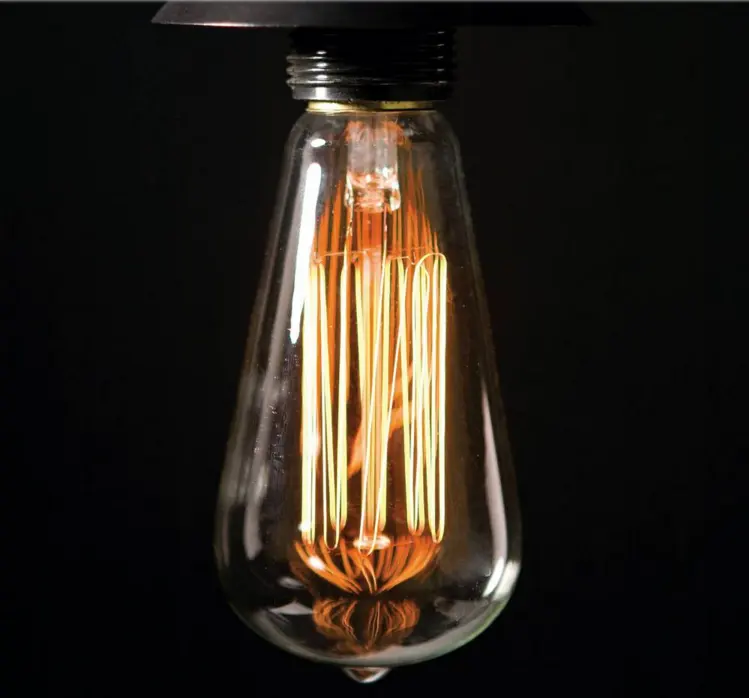 Оптовая продажа, винтажная декоративная лампа накаливания Эдисона в стиле ретро, e27, 25 Вт, 40 Вт, 60 Вт, ST64 лампа Эдисона