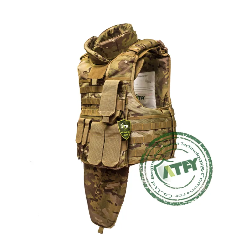 Kevlar ballistic bulletproof vest full body suit bulletproof body armor