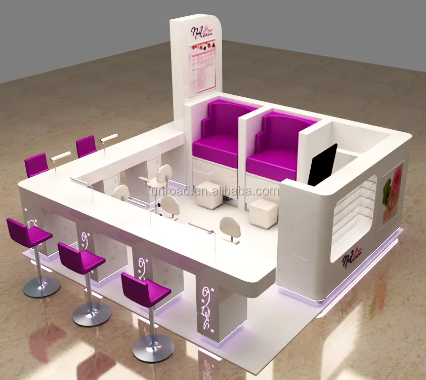 Nail Bar Kiosk for beauty manicure service