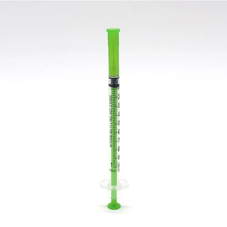 1ml Disposable Insulin Syringe with Fixed Needle Syringe With Cap