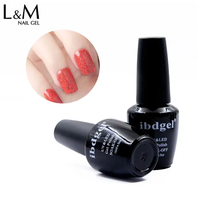 ibdgel uv gel nail polish factory ibdgel brand Granulated sugar polish gel 24 colors