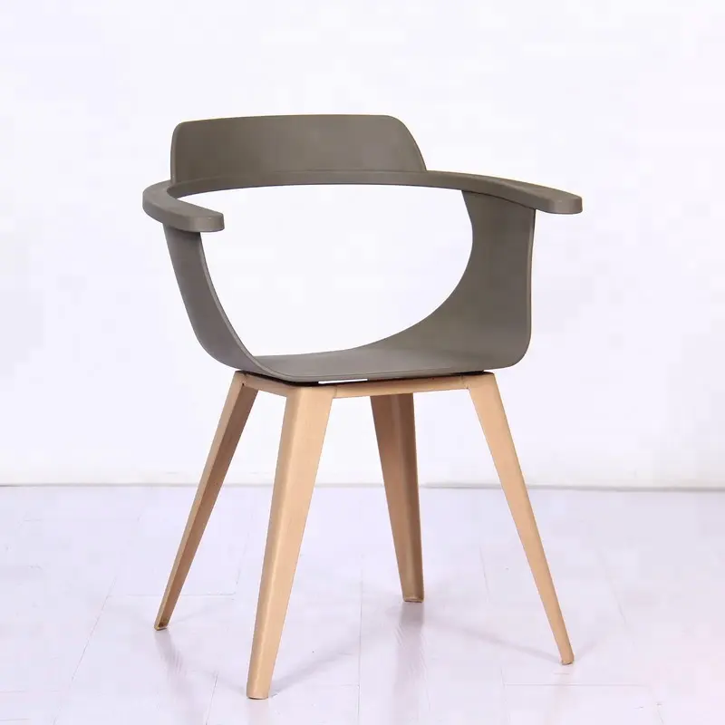 Лидер продаж, современное пластиковое сиденье с отверстиями в скандинавском стиле, обеденный стул с металлическими ножками