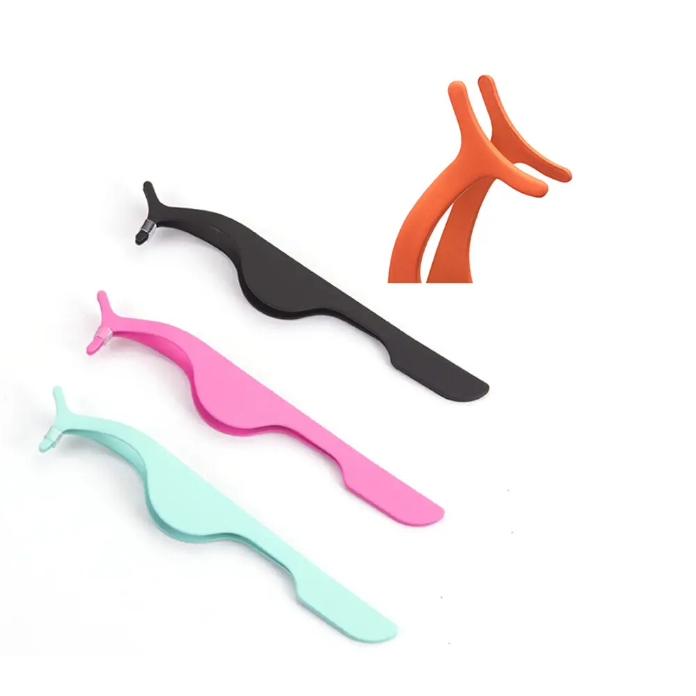 Private Label Eyelashes Applicator Apply False Eyelash Extension Auxiliary Clip Eyelash Clipper Women Beauty Tool Wholesale