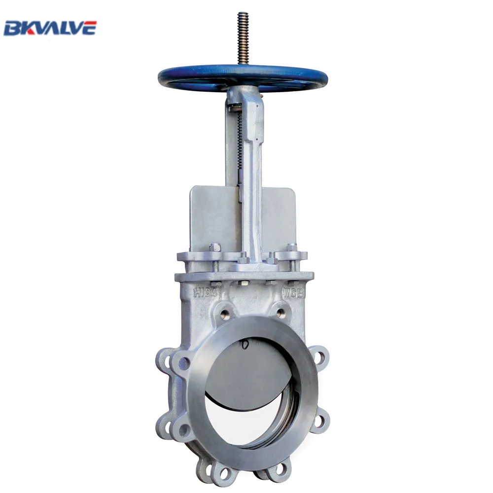 Flange type wafer type knife gate valve