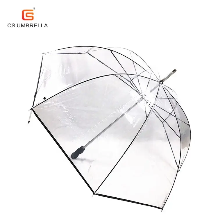 YS-1052 Wholesale Clear Umbrella Custom Advertising Transparent Umbrella