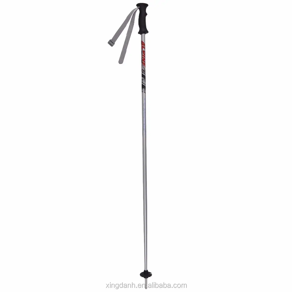 Rubber Grip Aluminum Alloy 6061 Ski Pole Alpine Skiing