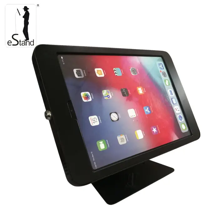 eStand BR27003PN security for 12.9" ipad pro 2018 desk stand tablet anti theft display kiosk