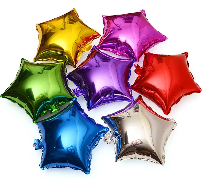 Шары из металлической алюминиевой фольги в форме звезды, воздушные шары из майлара для украшения дня рождения, 5 дюймов 10 дюймов 18 дюймов 23 дюйма