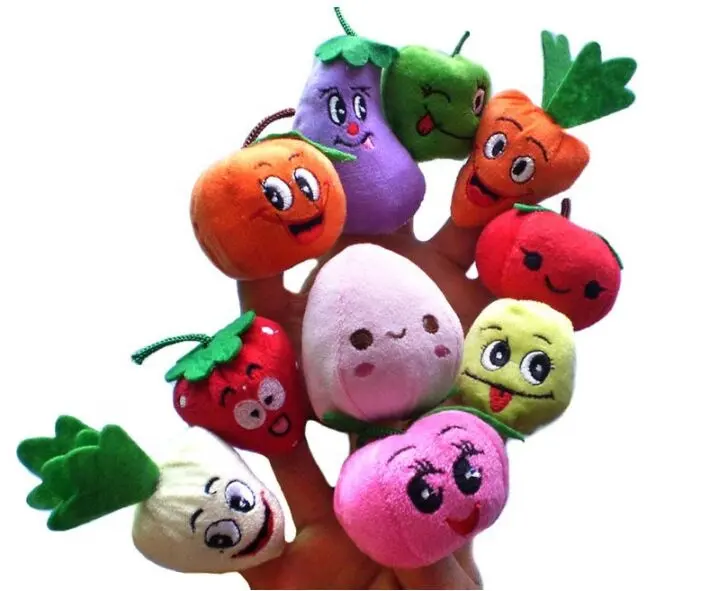 Vegetable Fruit Finger Puppets Set