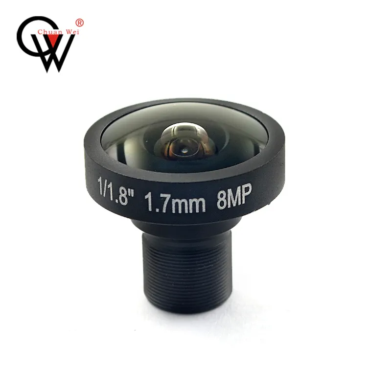 New model 1.7mm 1/1.8 HD 8MP M12 VR Fisheye Lens Camera Accessories