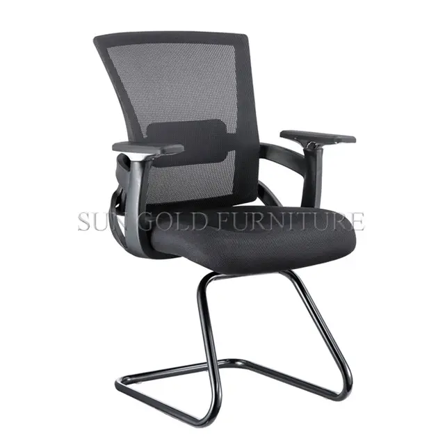 Горячая распродажа! Офисный стул сетчатой ткани удобные подлокотник офисного кресла без колес (SZ-OCR345)