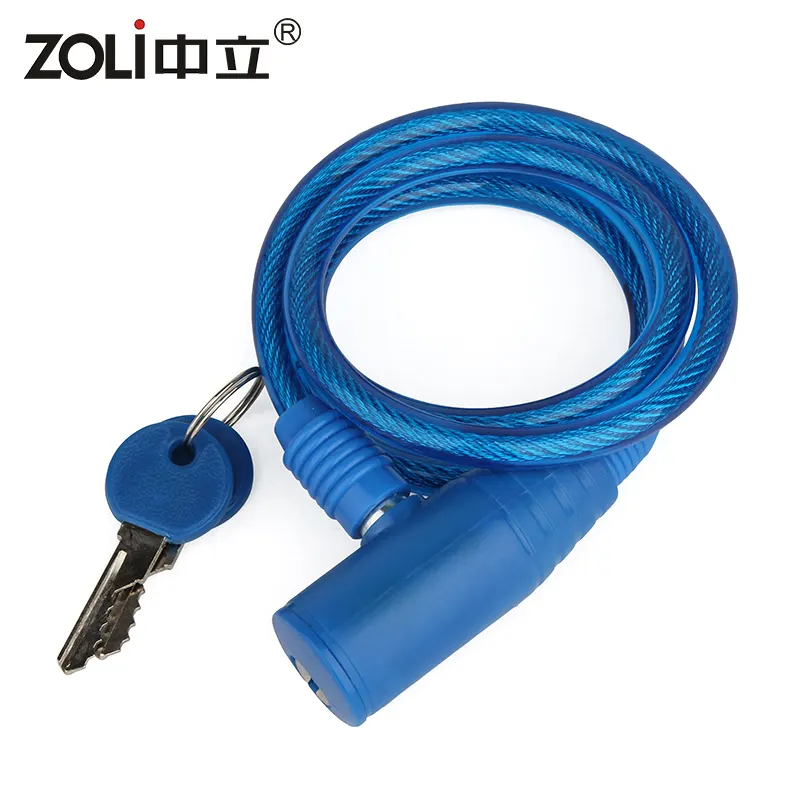 Bicycle Key Lock adjustable Wire Bike Lock Motorcycle anti - theft Steel Cable Lock zhongli