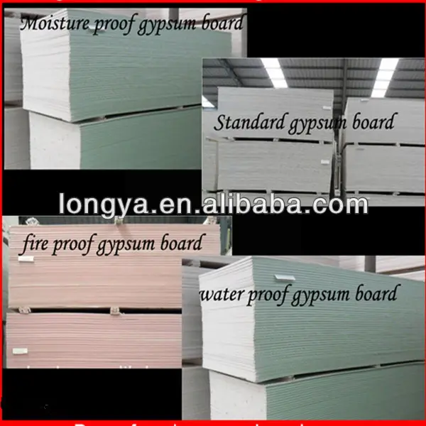 Waterproof Fire Resistant Ceiling Partition Price Gypsum Board