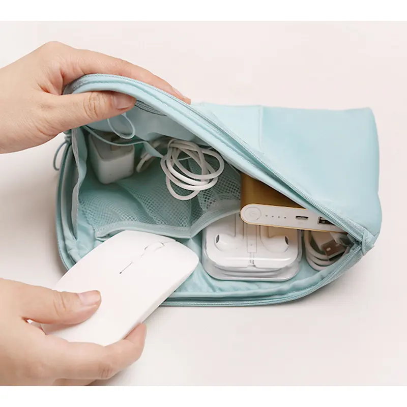 Противоударная Сетчатая Сумка-органайзер для зарядки телефона и электронных аксессуаров, дорожная сумка для кабеля