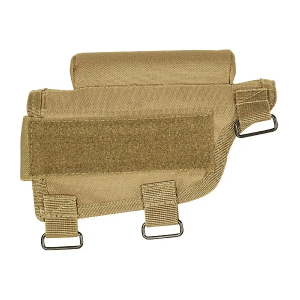 Tactical Adjustable Cheek Rest with Ammo Carrier and Triple Strap Adjustment