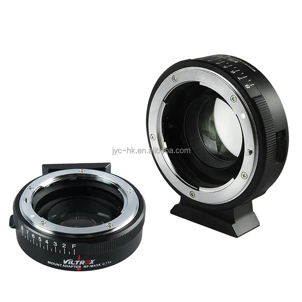 VILTROX Lens Adapter Ring NF-M43X 0.71x for Nikon F lens to Olympus Micro Four Thirds M43 Focal Reducer Speed Booster Manual