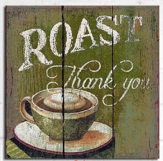 Customize Retro wood coffee shop sign board