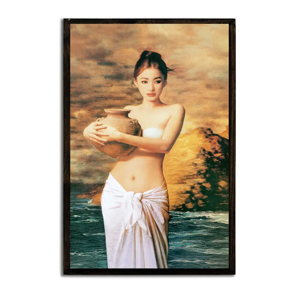 Beautiful women bady indian nude art painting