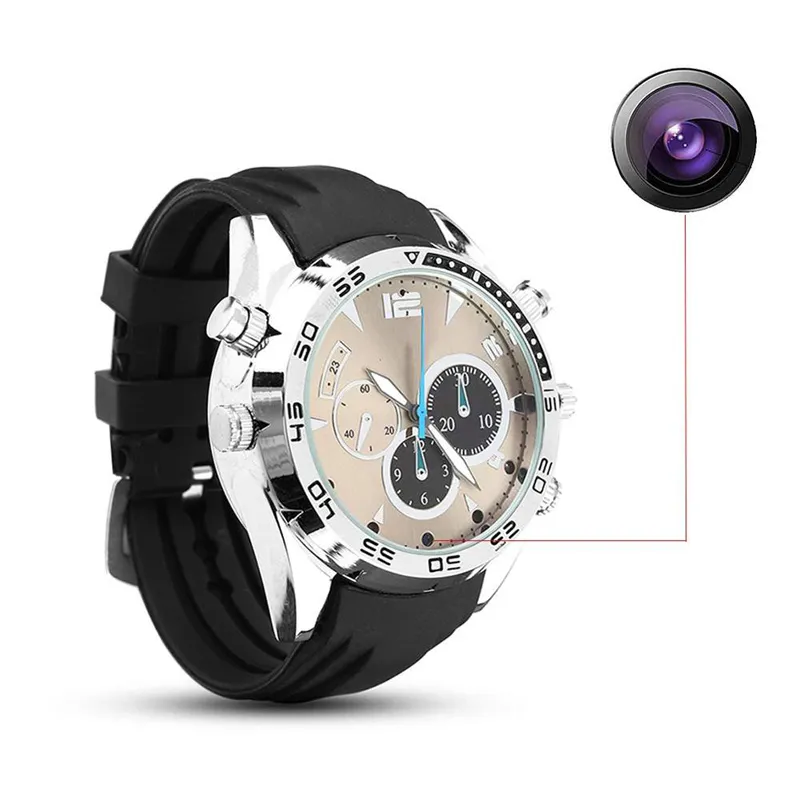 OEM accept Night Vision 32G Mini HD 1080P IR Hand Wrist Hidden Spy Camera Watch