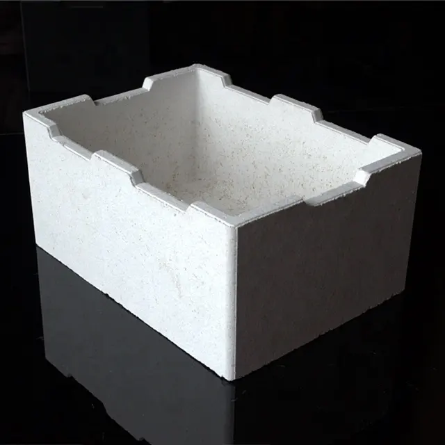 Refractory alumina ceramic box ceramic sagger crucible