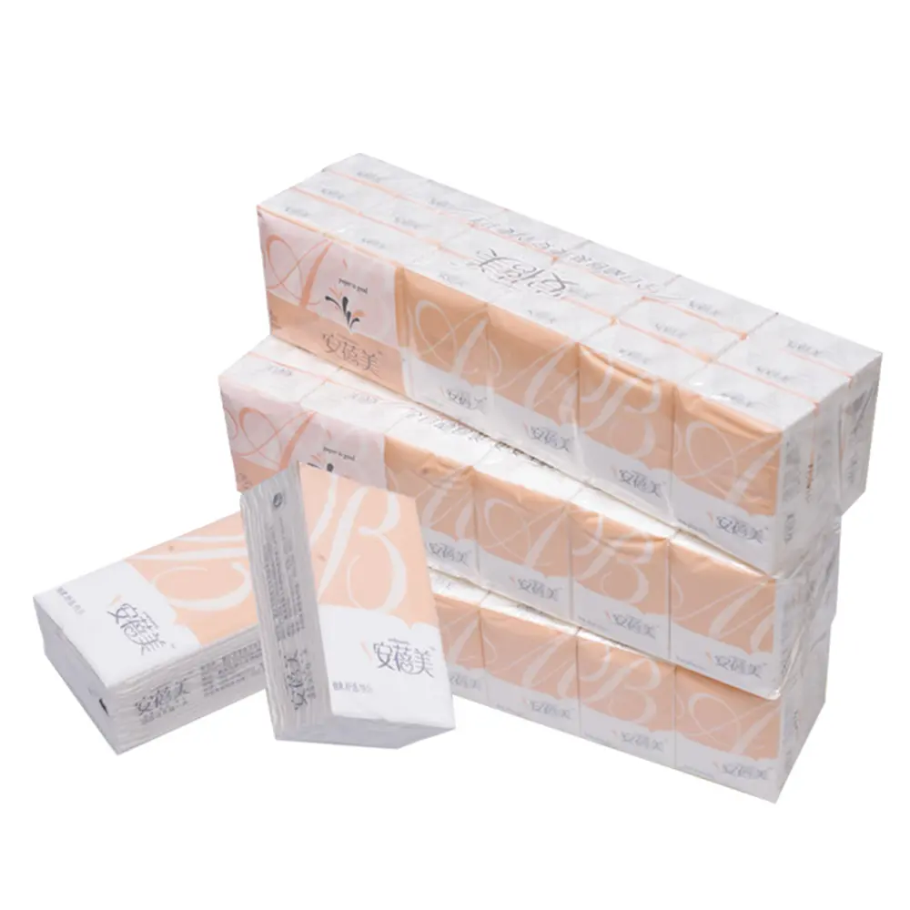 Wholesale travel pack mini facial tissue bamboo pulp pocket tissue