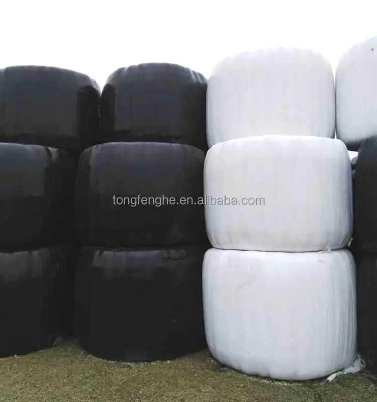 1500m x 750mm silage wrap black/green color high quality agriculture film