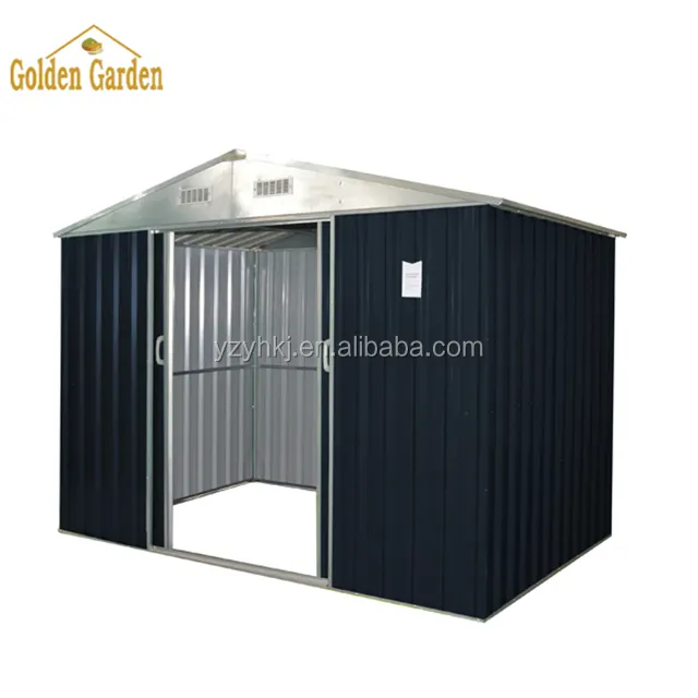 S Brown color pre aSSembled metal Shed