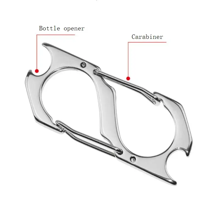 Multifunction Stainless steel carabiner