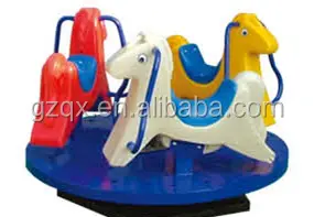 Hand push merry go round carousel rides for sale QX-18094A