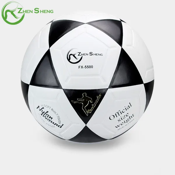 Качественный футбольный мяч Zhensheng для тренировок, официальный размер и вес, мяч из искусственной кожи для футбольного матча, Размер 5