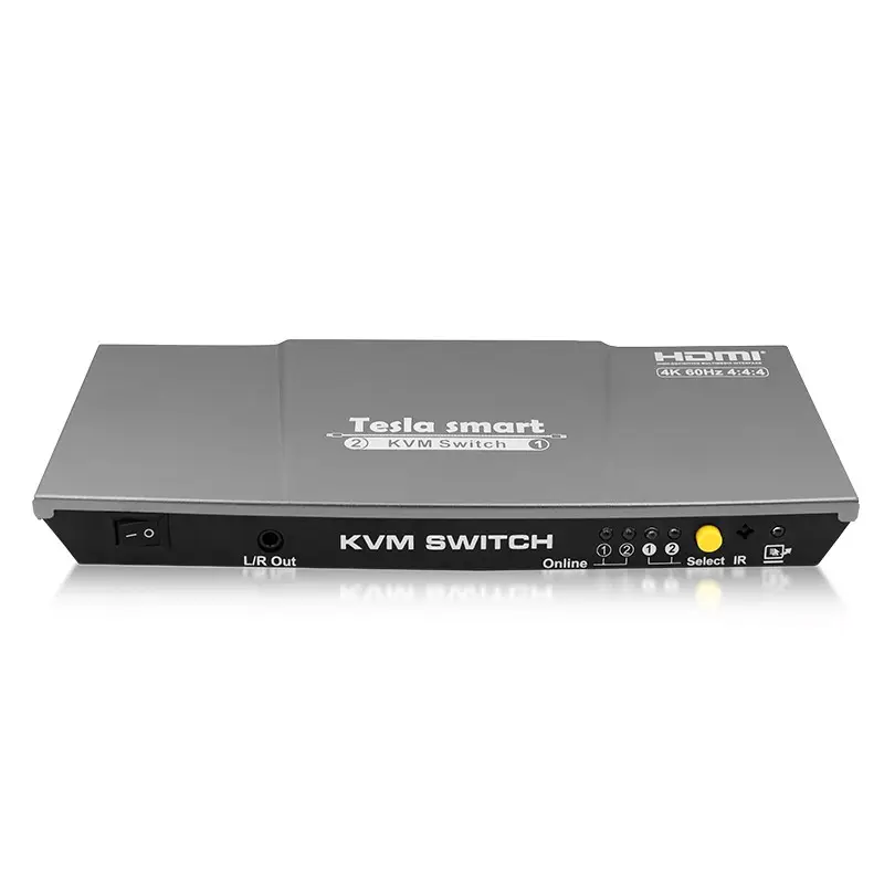 CE FCC Certification USB KVM 2Port Switch Support 4K 2 Port Auto KVM Switch