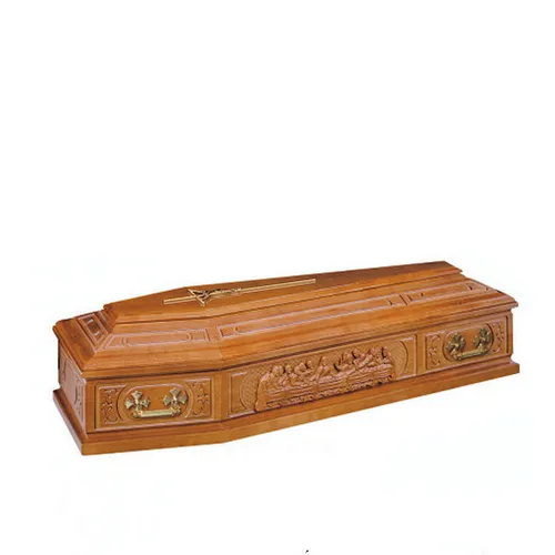 TD--E28 Wholesale selected solid oak wooden coffin for ash