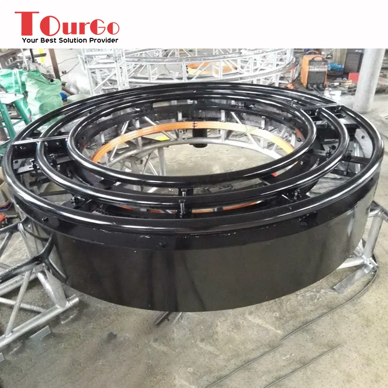 TourGo Stage Aluminum Round Circular Rotating Lighting Truss