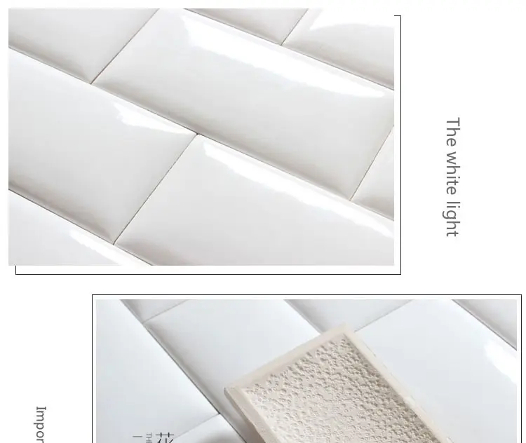 Популярная в США белая глянцевая матовая отделка 75x150 мм коническая кромка плитка для метро кухонная плитка от Foshan