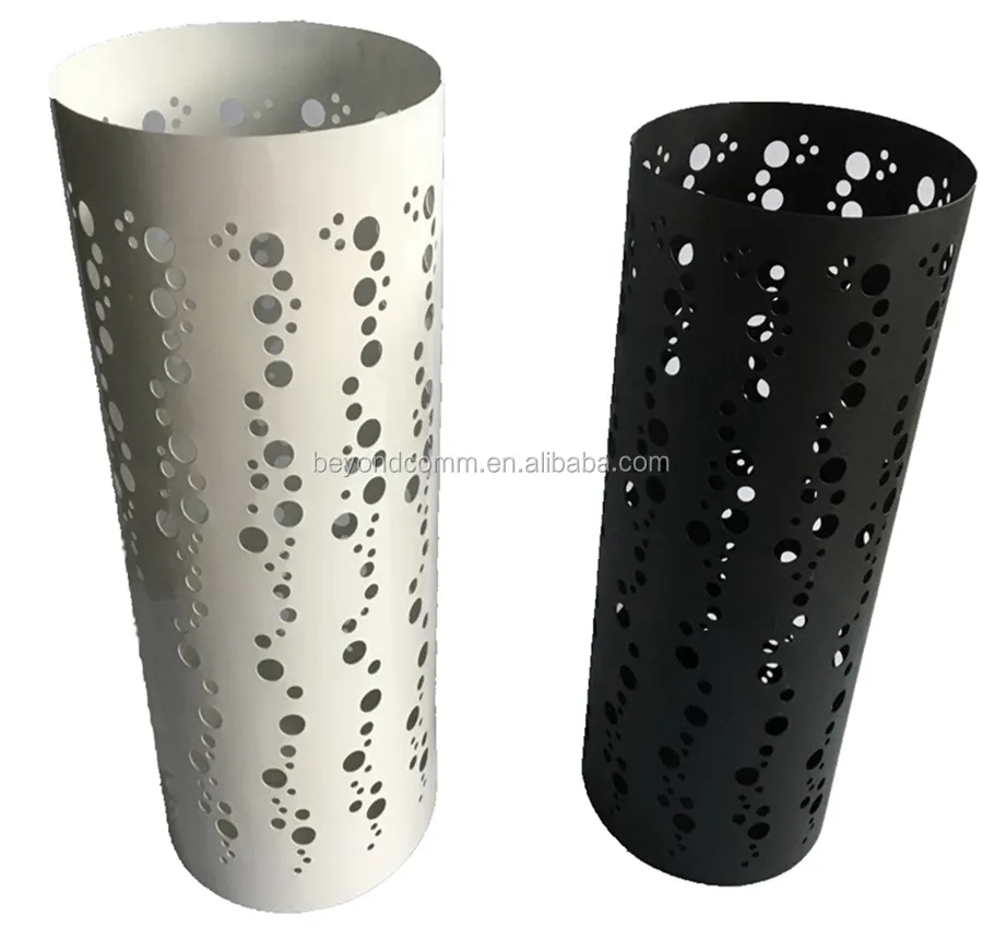 Round dots hollow-out metal umbrella holder/umbrella stand/umbrella bucket