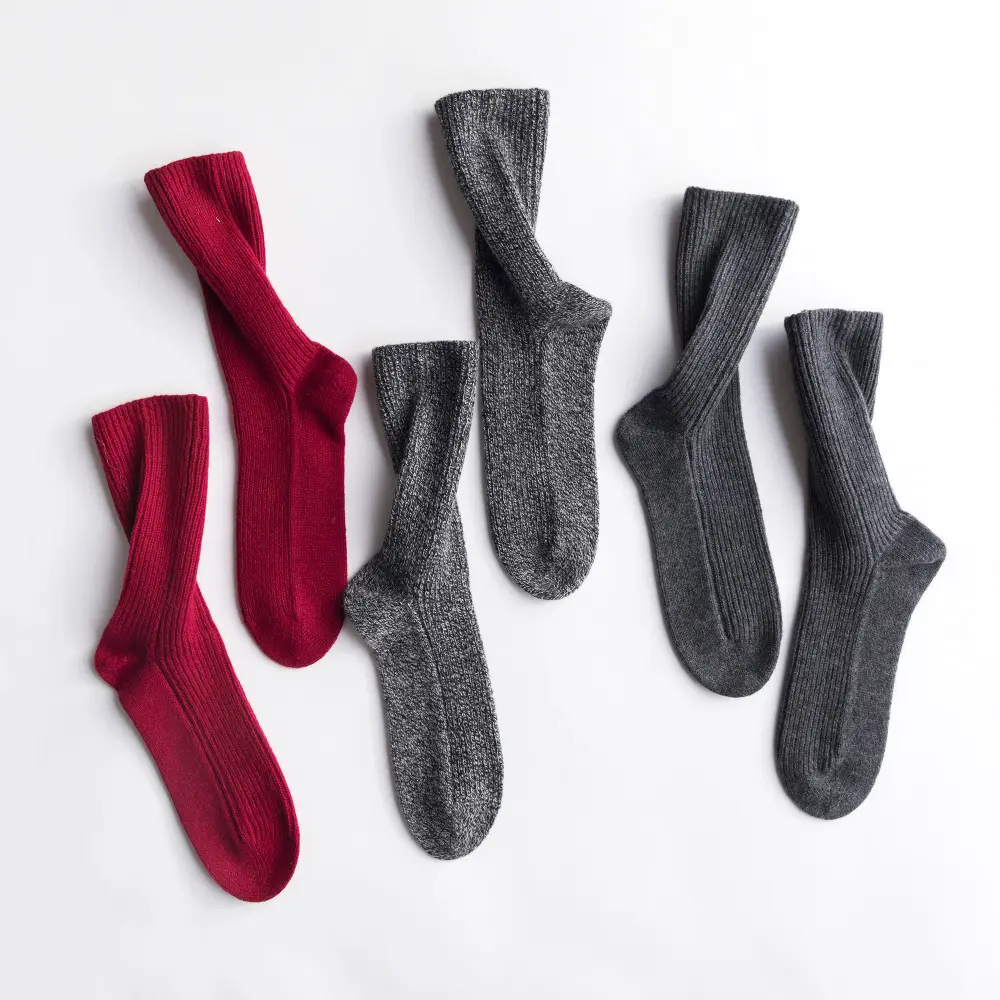 Вязаные носки ручной вязки домашние Спальные Носки 100% кашемировые вязаные носки