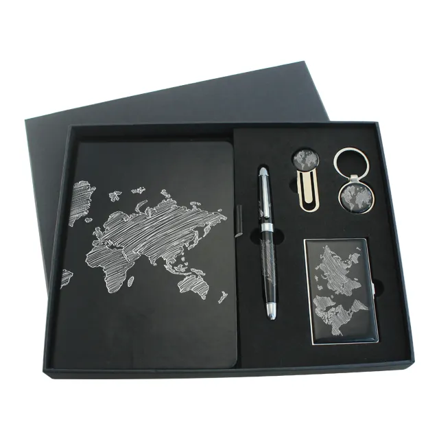 promotional custom logo business card holder and pen gift set items for corporate gift , wholesale gift items
